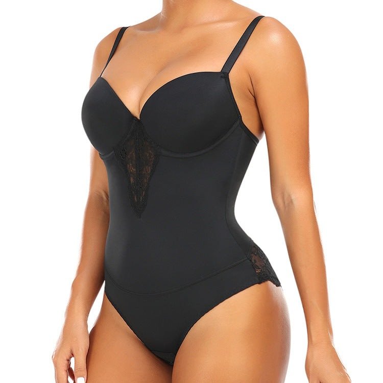 Shale Morales - The Nevermore Backless Inner Bra Top Body Shaper Corset Underwear – Unique Underwear for Women by Nevermore Lifestyle & Tech | 3XL Black