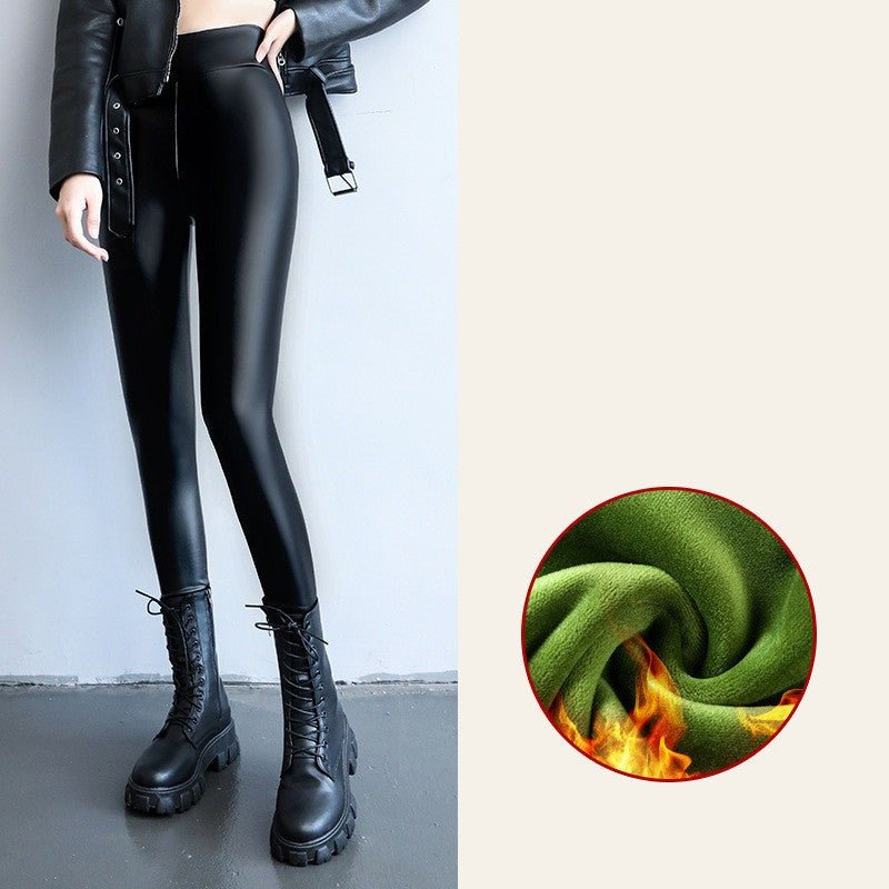 Shiny or Mat Leather pants - The Nevermore Bottoms Leggings for Woman – Unique Gothic Fashion for Women by Nevermore Lifestyle & Tech | 2XL Matte leather mediumthick