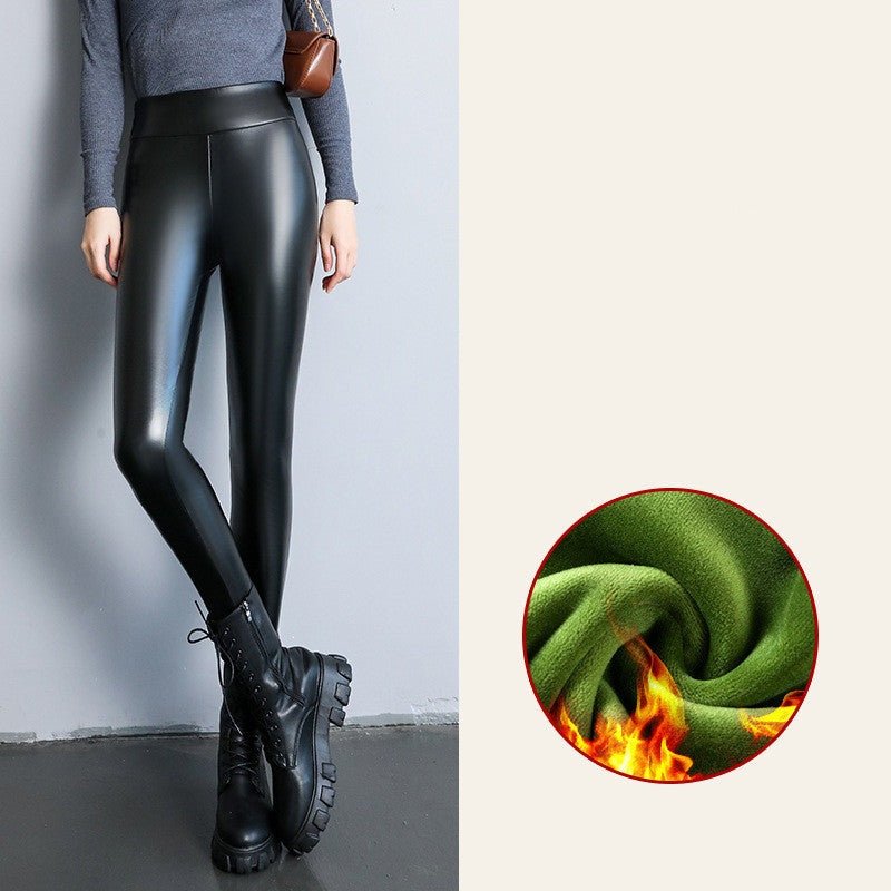 Shiny or Mat Leather pants - The Nevermore Bottoms Leggings for Woman – Unique Gothic Fashion for Women by Nevermore Lifestyle & Tech | 2XL Shiny leather mediumthick