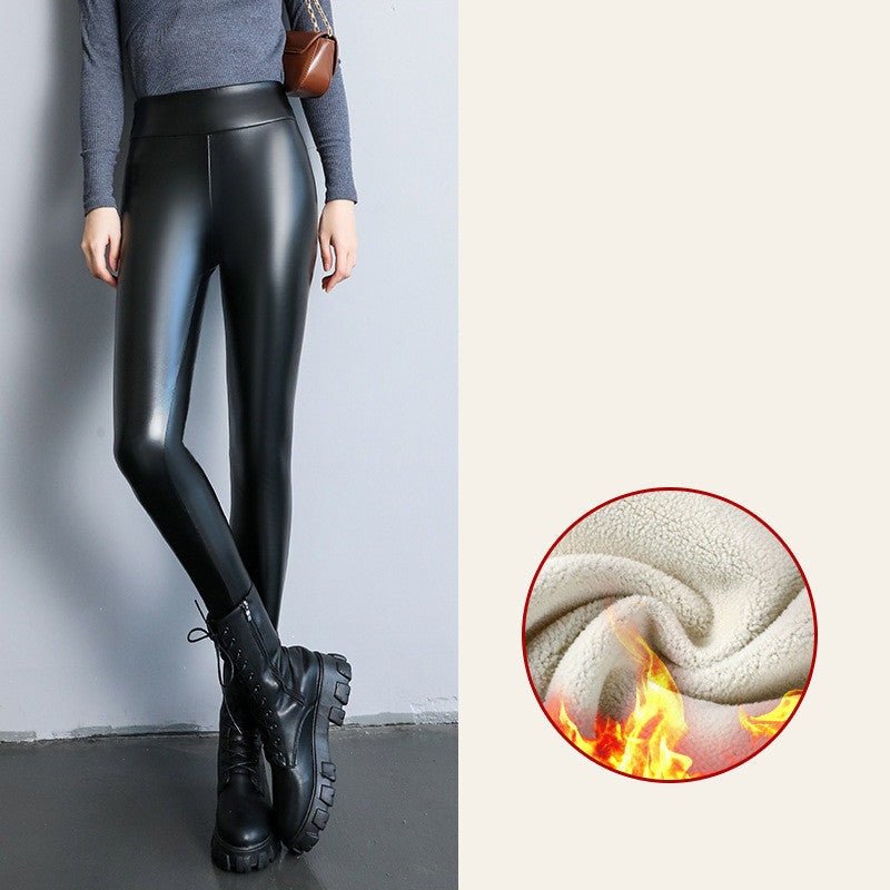 Shiny or Mat Leather pants - The Nevermore Bottoms Leggings for Woman – Unique Gothic Fashion for Women by Nevermore Lifestyle & Tech | 2XL Shiny leather thickened