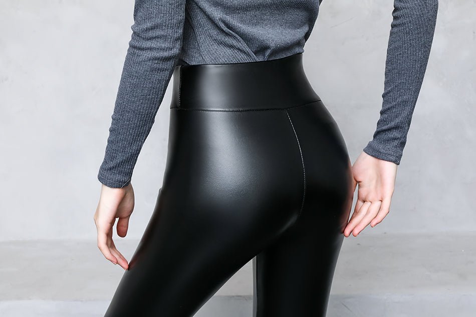 Shiny or Mat Leather pants - The Nevermore Bottoms Leggings for Woman – Unique Gothic Fashion for Women by Nevermore Lifestyle & Tech | 2XL Space leather mediumthick