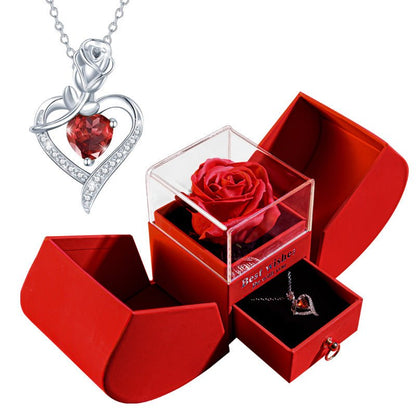 Sienna Lawson – Jewelry Box Necklace Set by The Nevermore – Unique Jewelry by Nevermore Lifestyle & Tech | Red Heart Necklace