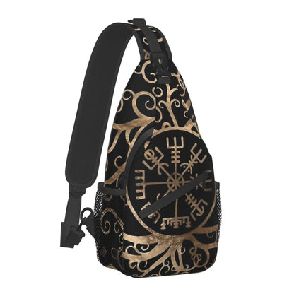Sigge - The Nevermore Viking Crossbody Bag Triquetra – Unique Bags by Nevermore Lifestyle & Tech | 39x19x9CM TriquetraBrown