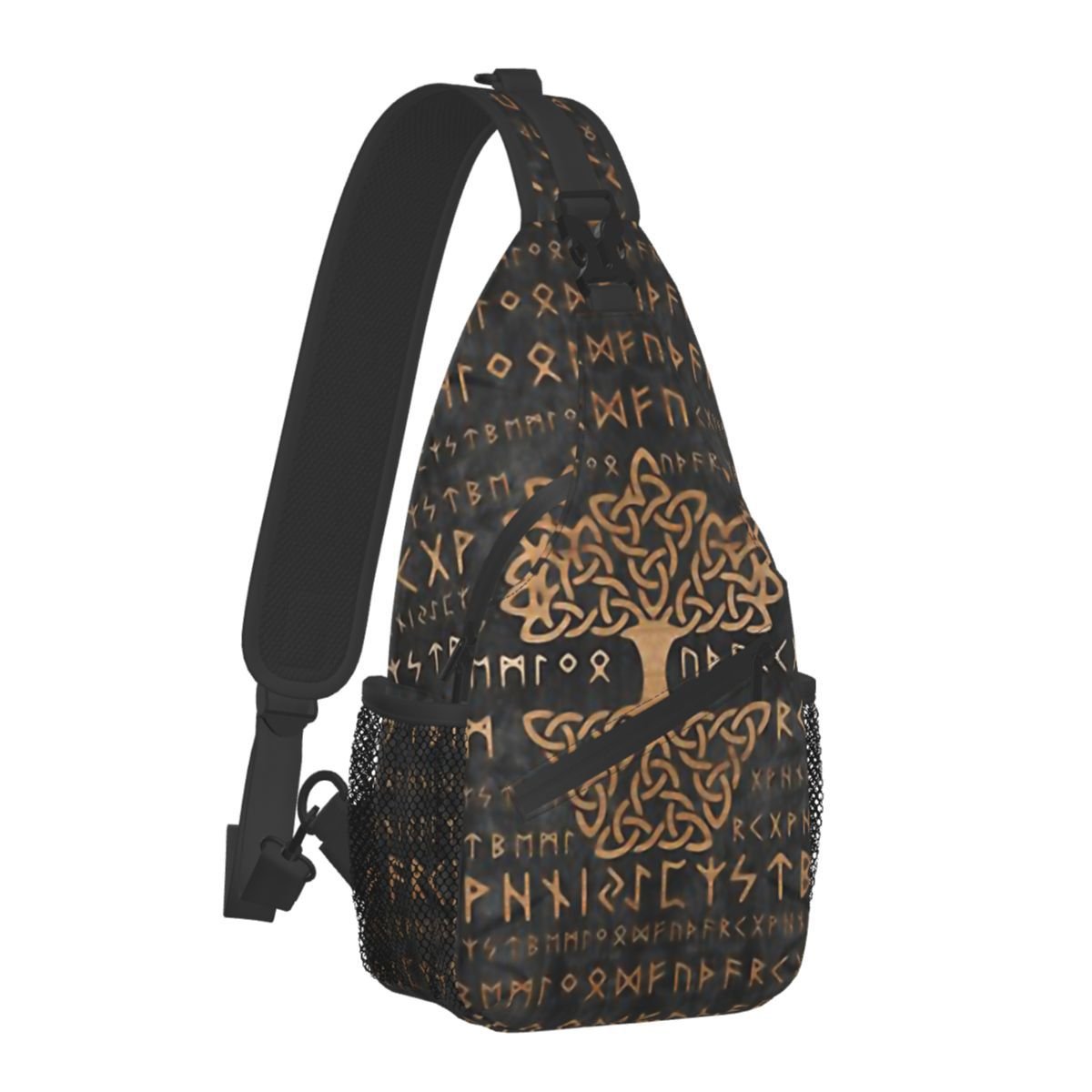 Sigge - The Nevermore Viking Crossbody Bag Triquetra – Unique Bags by Nevermore Lifestyle & Tech | 39x19x9CM TriquetraBrown