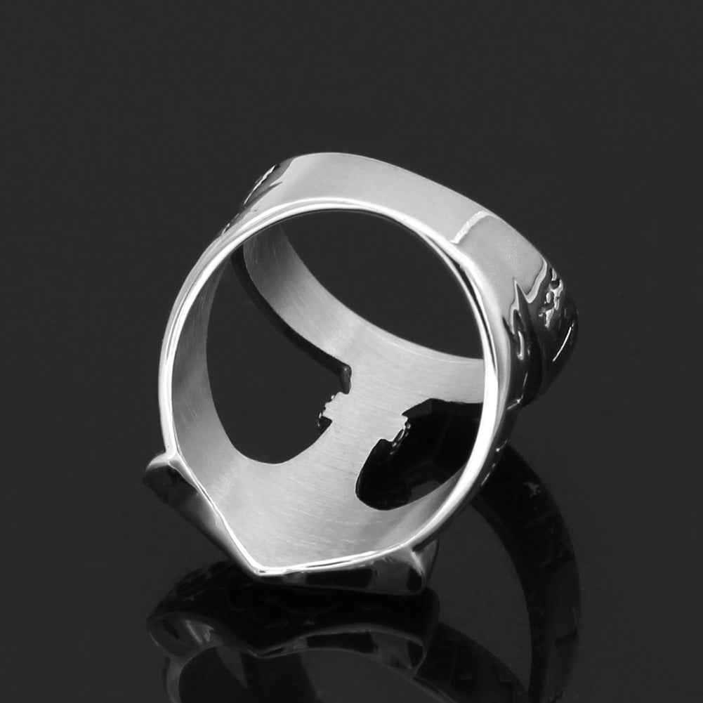 Sixten Thor's Hammer - The Nevermore Gothic Norse Ring Titanium Steel – Unique Gothic Jewelry by Nevermore Lifestyle & Tech | Number13 Silver