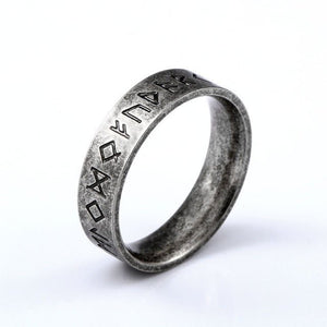 Skuld - The Nevermore Norse Vikings Rune Ring for Men 316L Stainless Steel – Unique Gothic Jewelry by Nevermore Lifestyle & Tech | 10 6mm