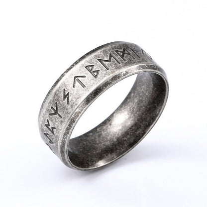 Skuld - The Nevermore Norse Vikings Rune Ring for Men 316L Stainless Steel – Unique Gothic Jewelry by Nevermore Lifestyle & Tech | 10 8mm