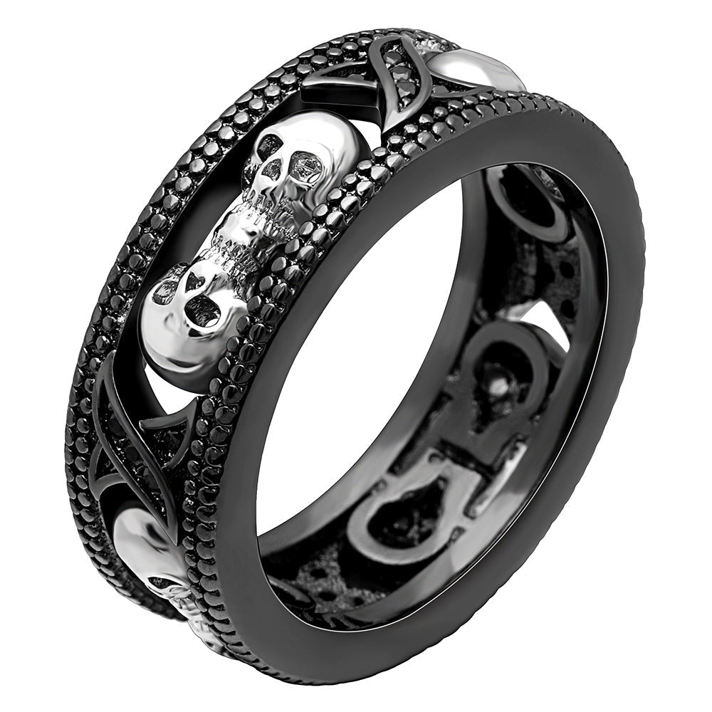 Skull Couples - The Nevermore Gothic Ring – Unique Gothic Rings by Nevermore Lifestyle & Tech | Number 10 Black