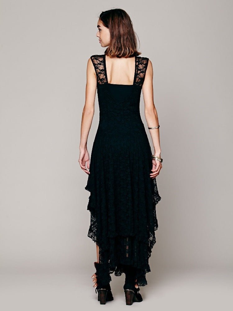Skye Lace Dress - Elegant Polyester Blend and Spandex by The Nevermore