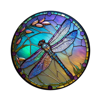 SkyGleam - Acrylic Dragonfly Wreath by The Nevermore