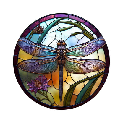 SkyGleam - Acrylic Dragonfly Wreath by The Nevermore