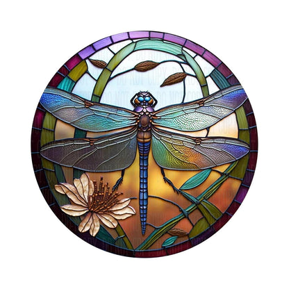 SkyGleam - Acrylic Dragonfly Wreath by The Nevermore