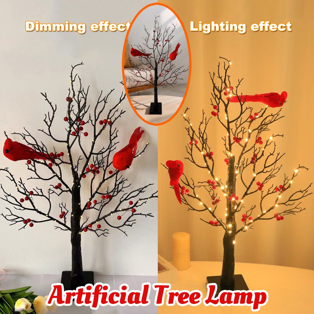 Snowlit Noel – Lighted Mini Birch Tree LED by The Nevermore – Unique Christmas by Nevermore Lifestyle & Tech | 53CM 60 Lights