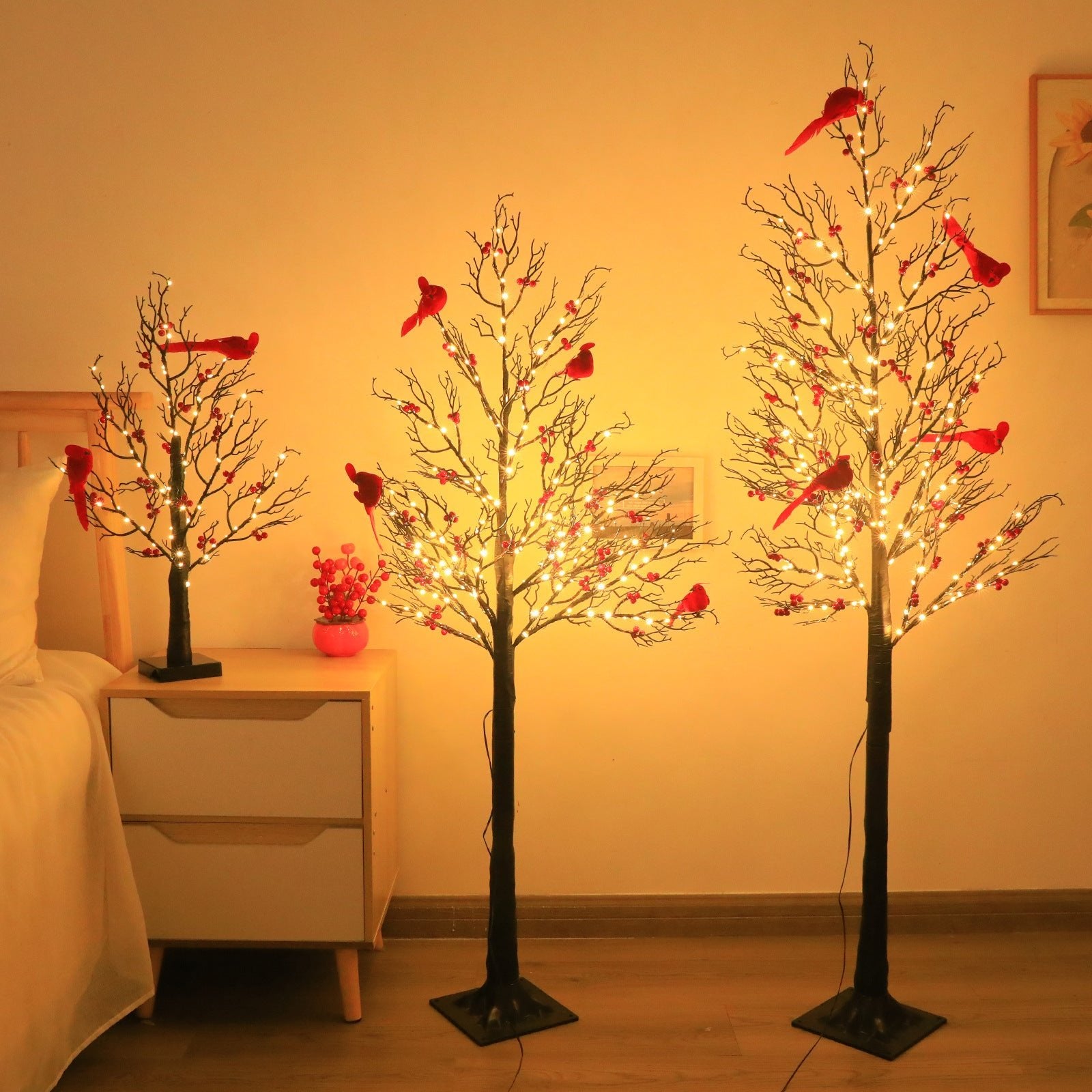 Snowlit Noel – Lighted Mini Birch Tree LED by The Nevermore – Unique Christmas by Nevermore Lifestyle & Tech | 53CM 60 Lights
