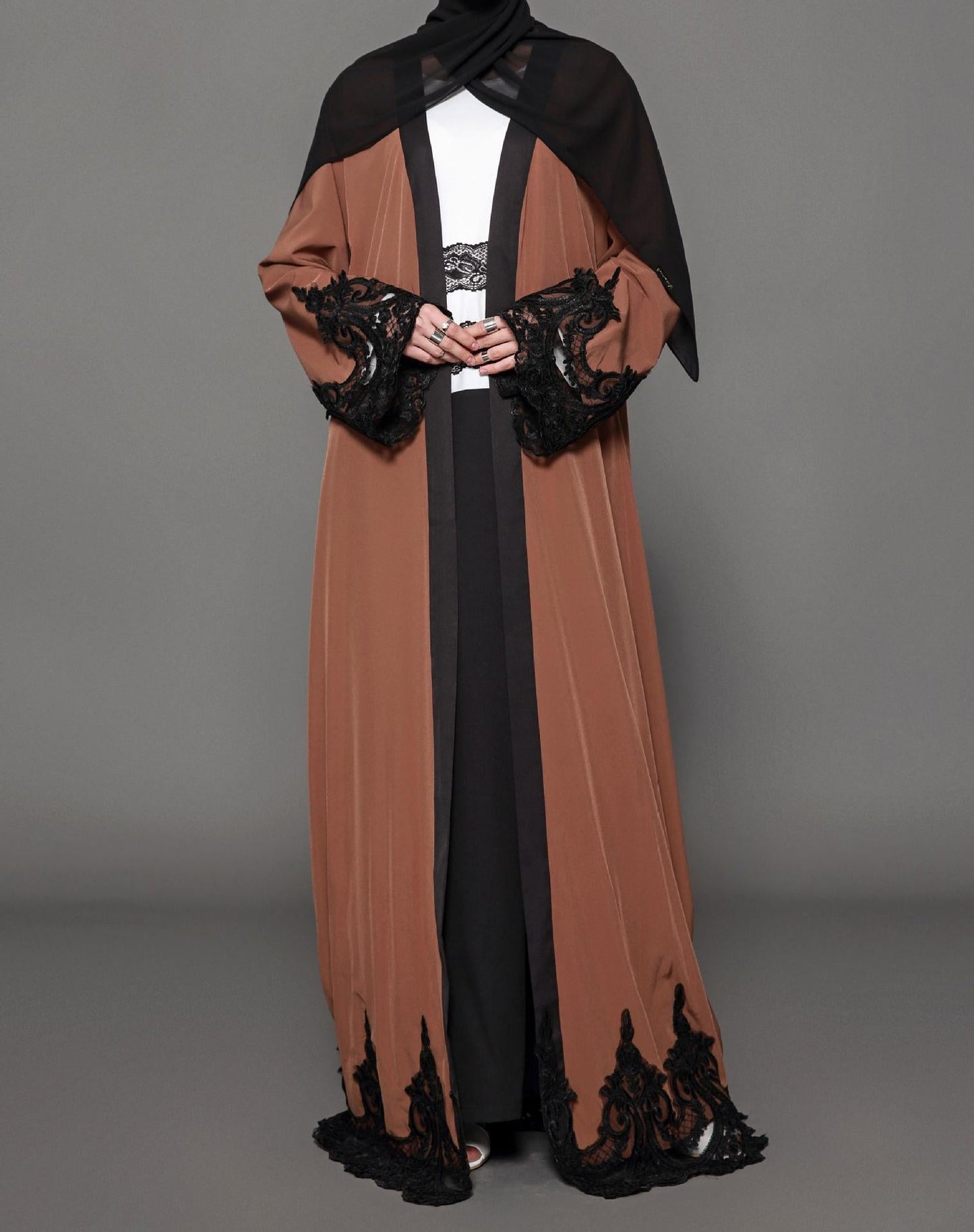 Solara Chic - Dark Brown Robe by The Nevermore – Unique Robes by Nevermore Lifestyle & Tech | 2XL Brown