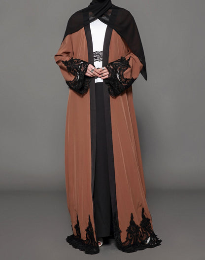 Solara Chic - Dark Brown Robe by The Nevermore – Unique Robes by Nevermore Lifestyle & Tech | 2XL Brown