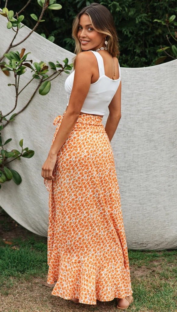 Solstice - Boho Floral Maxi Skirt by The Nevermore – Unique Boho Skirts by Nevermore Lifestyle & Tech | L Yellow