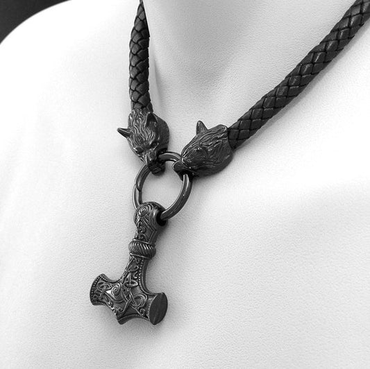 Somerled Thor’s Hammer - Viking Pendant by The Nevermore – Unique Gothic Jewelry by Nevermore Lifestyle & Tech | Black