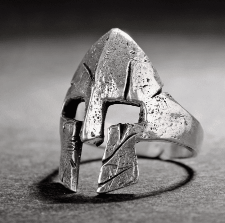 Spartan Hero Helmet - The Nevermore Ring – Unique Rings for Men by Nevermore Lifestyle & Tech | 1pc Ancient silver