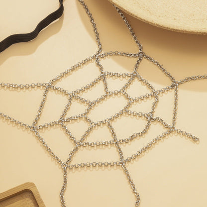 Spider Body Chain - The Nevermore Gothic Body Chains – Unique Body Chains by Nevermore Lifestyle & Tech | Silver