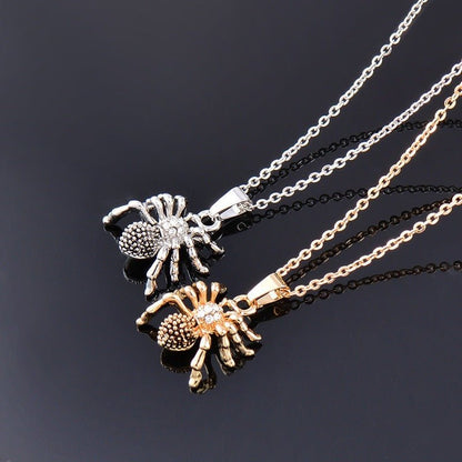 Spider with Rhinestones - The Nevermore Pendant – Unique Pendants - Necklaces by Nevermore Lifestyle & Tech | Gold