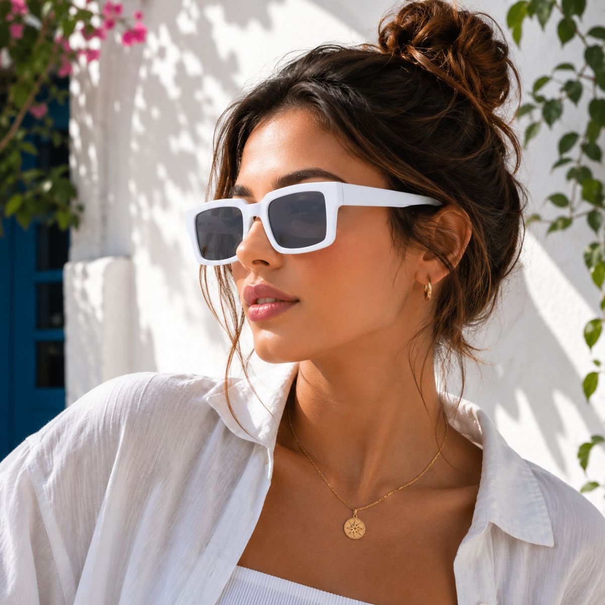 Square Sunglasses Noir Edge by The Nevermore – Unique Sunglasses by The Nevermore | Black / Gray