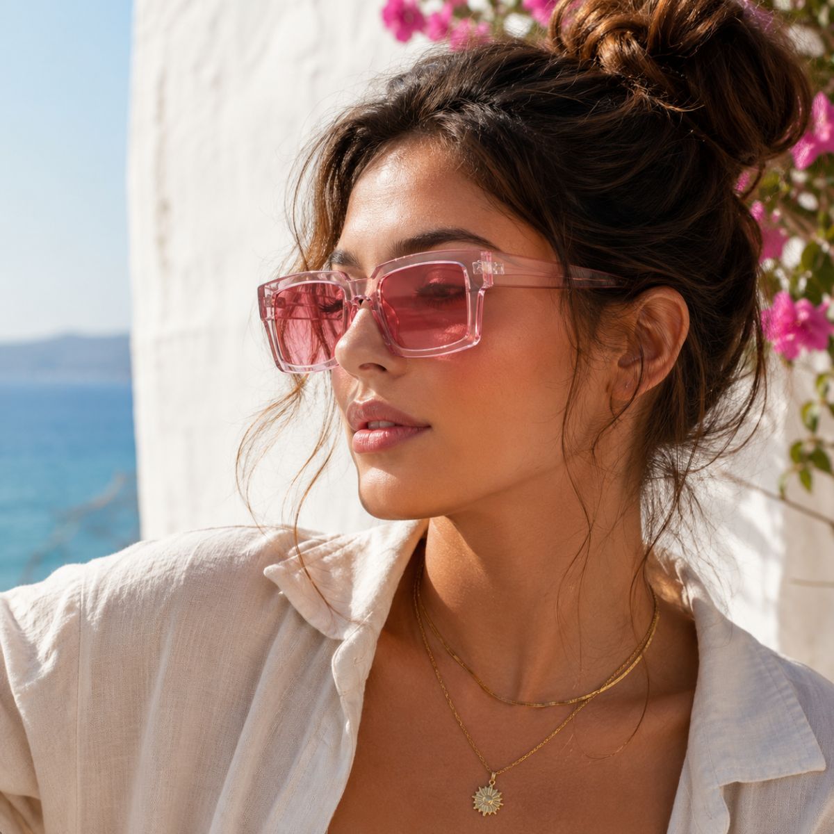 Square Sunglasses Noir Edge by The Nevermore – Unique Sunglasses by The Nevermore | Black / Gray