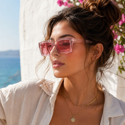 Square Sunglasses Noir Edge by The Nevermore – Unique Sunglasses by The Nevermore | Black / Gray