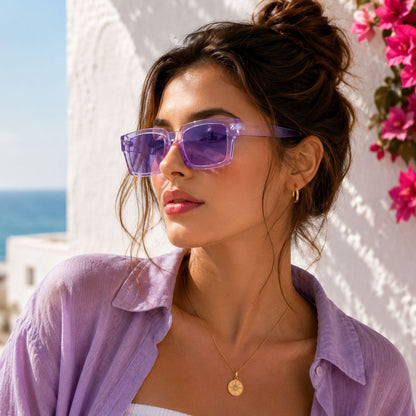 Square Sunglasses Noir Edge by The Nevermore – Unique Sunglasses by The Nevermore | Black / Gray