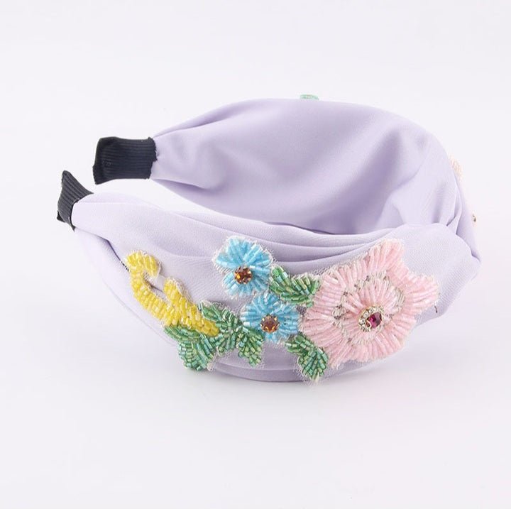 Starkeep - Floral Fabric Headband by The Nevermore – Unique Headbands by Nevermore Lifestyle & Tech | Lilac