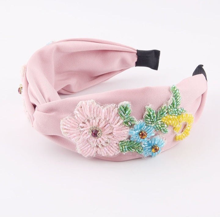 Starkeep - Floral Fabric Headband by The Nevermore – Unique Headbands by Nevermore Lifestyle & Tech | Pink