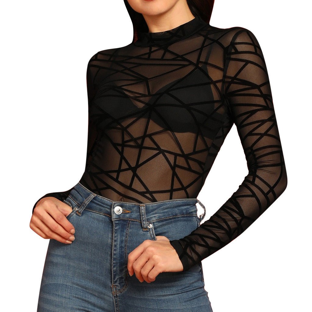 Starr - Lightweight Lace Blouse by The Nevermore – Unique Blouses by Nevermore Lifestyle & Tech | L Black