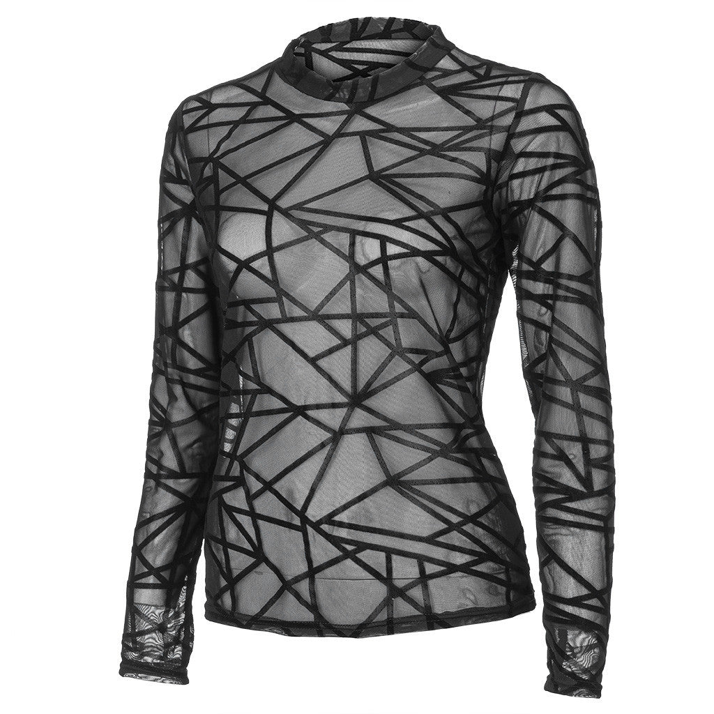 Starr - Lightweight Lace Blouse by The Nevermore – Unique Blouses by Nevermore Lifestyle & Tech | L Black