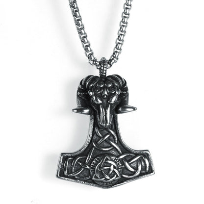 Stigandr Thor's Hammer - Viking Pendant Necklace by The Nevermore – Unique Gothic Jewelry by Nevermore Lifestyle & Tech | Pendant