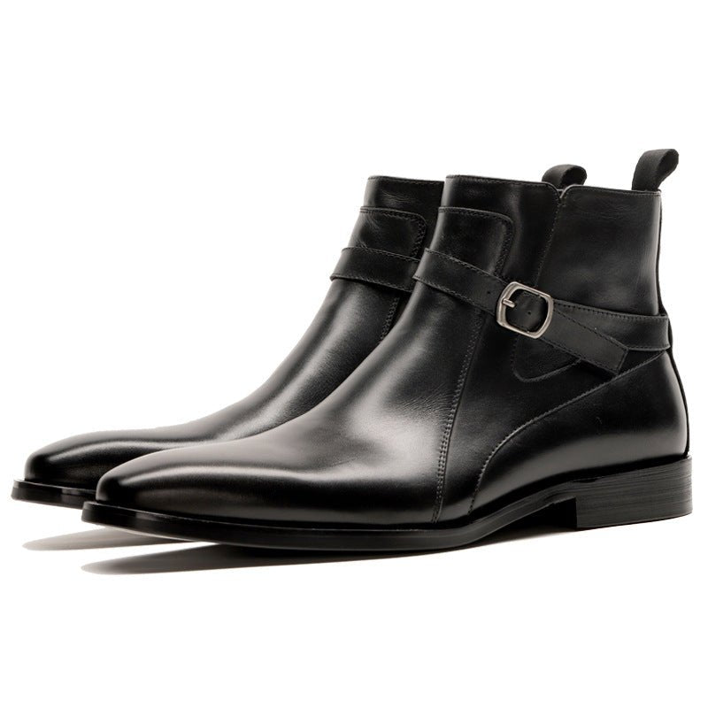 StormStride - British Leather Chelsea Boots by The Nevermore – Unique Boots for Men by Nevermore Lifestyle & Tech | 37 Black