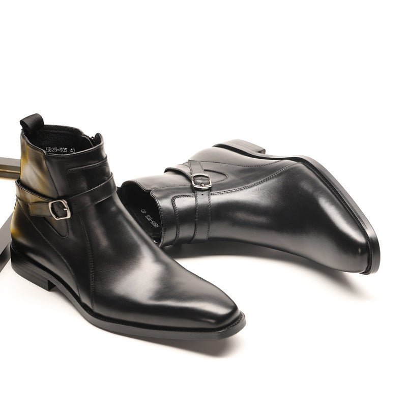 StormStride - British Leather Chelsea Boots by The Nevermore – Unique Boots for Men by Nevermore Lifestyle & Tech | 37 Black
