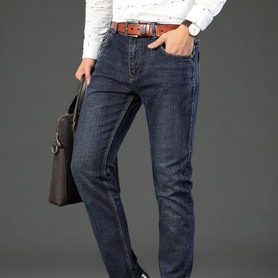 Straight - leg Denim Jeans Shadow Line by The Nevermore – Unique Accessories by The Nevermore | 28 Black & Gray