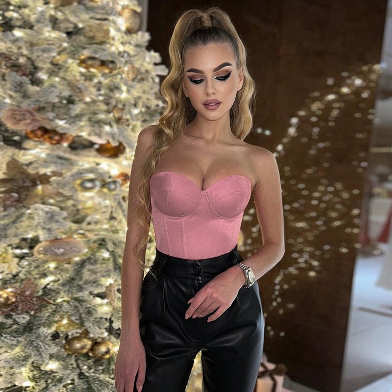 Street Siren Tube Top Vest - Strapless Solid Color by The Nevermore