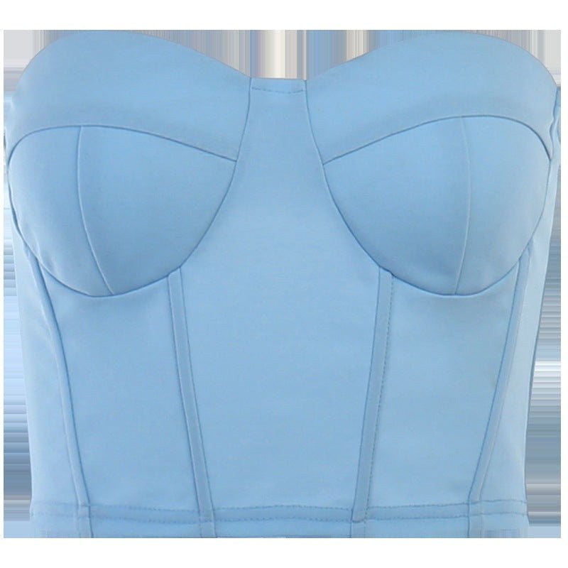 Street Siren Tube Top Vest - Strapless Solid Color by The Nevermore