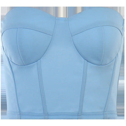 Street Siren Tube Top Vest - Strapless Solid Color by The Nevermore