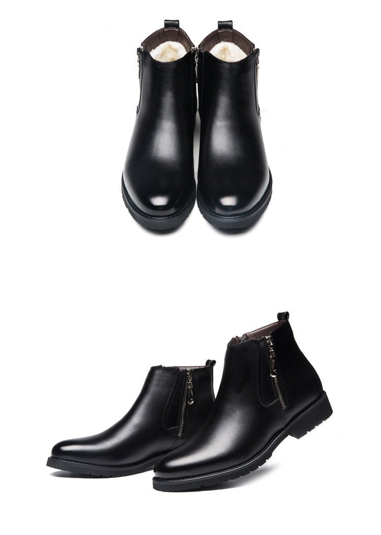 StrideHaven - Casual Rubber Sole Boots by The Nevermore – Unique Shoes by Nevermore Lifestyle & Tech | 37 Black
