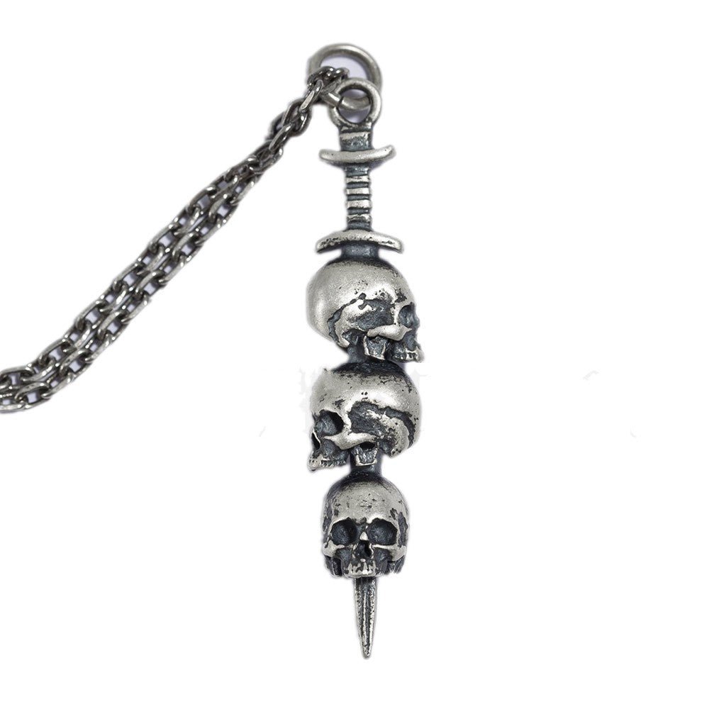 Sword Skull - 925 Silver Gothic Pendant by The Nevermore – Unique Gothic Jewelry by Nevermore Lifestyle & Tech | 925 Silver Without Chain