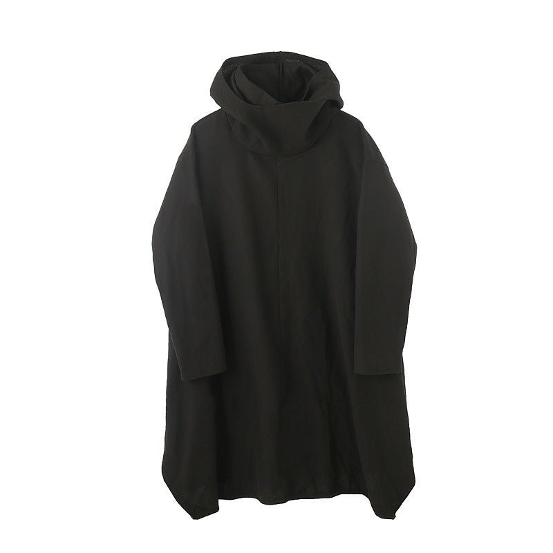 Talon - The Nevermore Coat Hooded Dark Cape for Men – Unique Gothic Fashion for Men by Nevermore Lifestyle & Tech | L Black