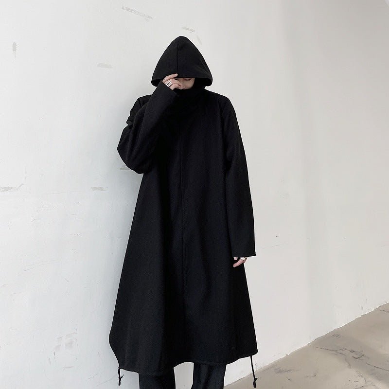 Talon - The Nevermore Coat Hooded Dark Cape for Men – Unique Gothic Fashion for Men by Nevermore Lifestyle & Tech | L Black