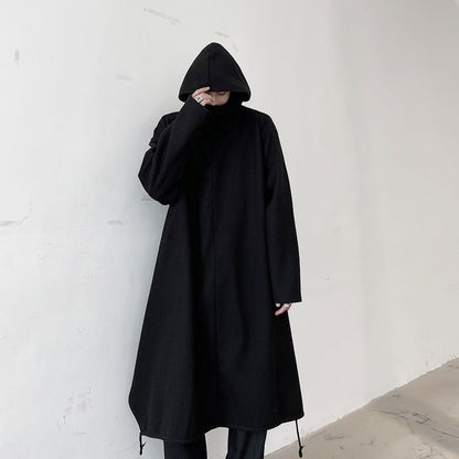 Talon - The Nevermore Coat Hooded Dark Cape for Men – Unique Gothic Fashion for Men by Nevermore Lifestyle & Tech | L Black