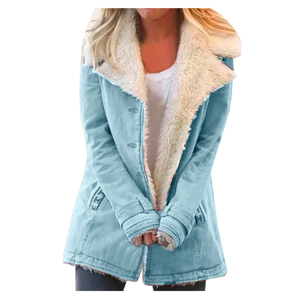 Tender - The Nevermore Women's Plush Coat – Unique Fashion for Women by Nevermore Lifestyle & Tech | 3XL Blue