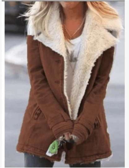 Tender - The Nevermore Women's Plush Coat – Unique Fashion for Women by Nevermore Lifestyle & Tech | 3XL Brown