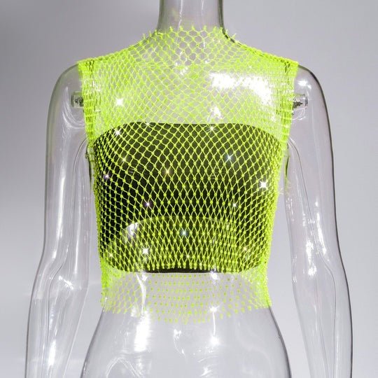 Terra Luxe - Sleeveless Rhinestone T-Shirt by The Nevermore – Unique Blouses by Nevermore Lifestyle & Tech | Average Size Gold