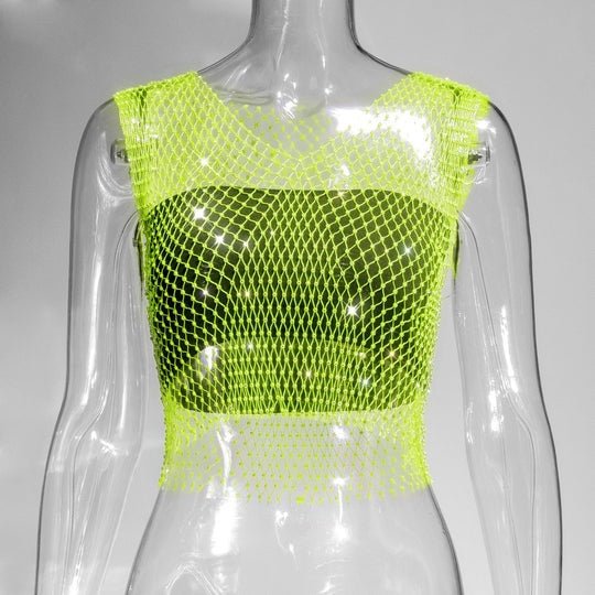 Terra Luxe - Sleeveless Rhinestone T-Shirt by The Nevermore – Unique Blouses by Nevermore Lifestyle & Tech | Average Size Gold