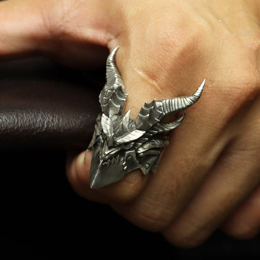 The Guardian - The Nevermore Gothic Ring - 925 Sterling Silver – Unique Gothic Rings by Nevermore Lifestyle & Tech | 15or17 925Sterling Silver Ring